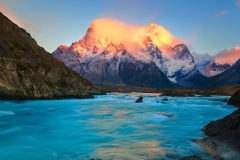 Flaming mountain