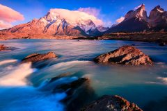 Light over wild water Light over wild water