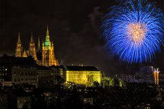 Prague\'s New Eve Firework 2014