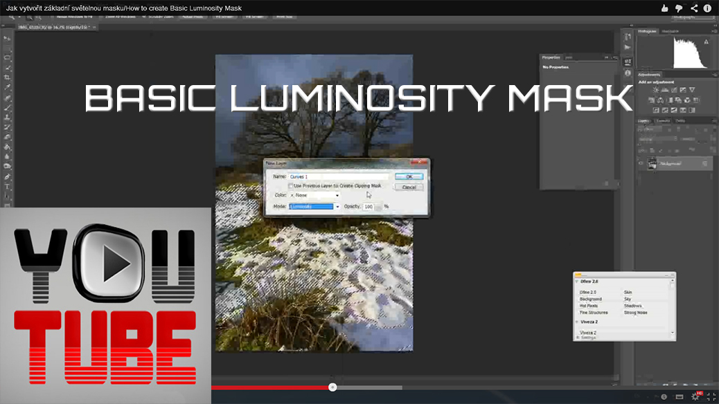 How to create Basic Luminosity Mask