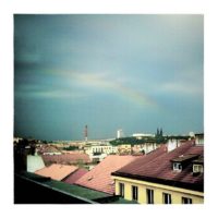 Rainbow over Prague – from Instagram